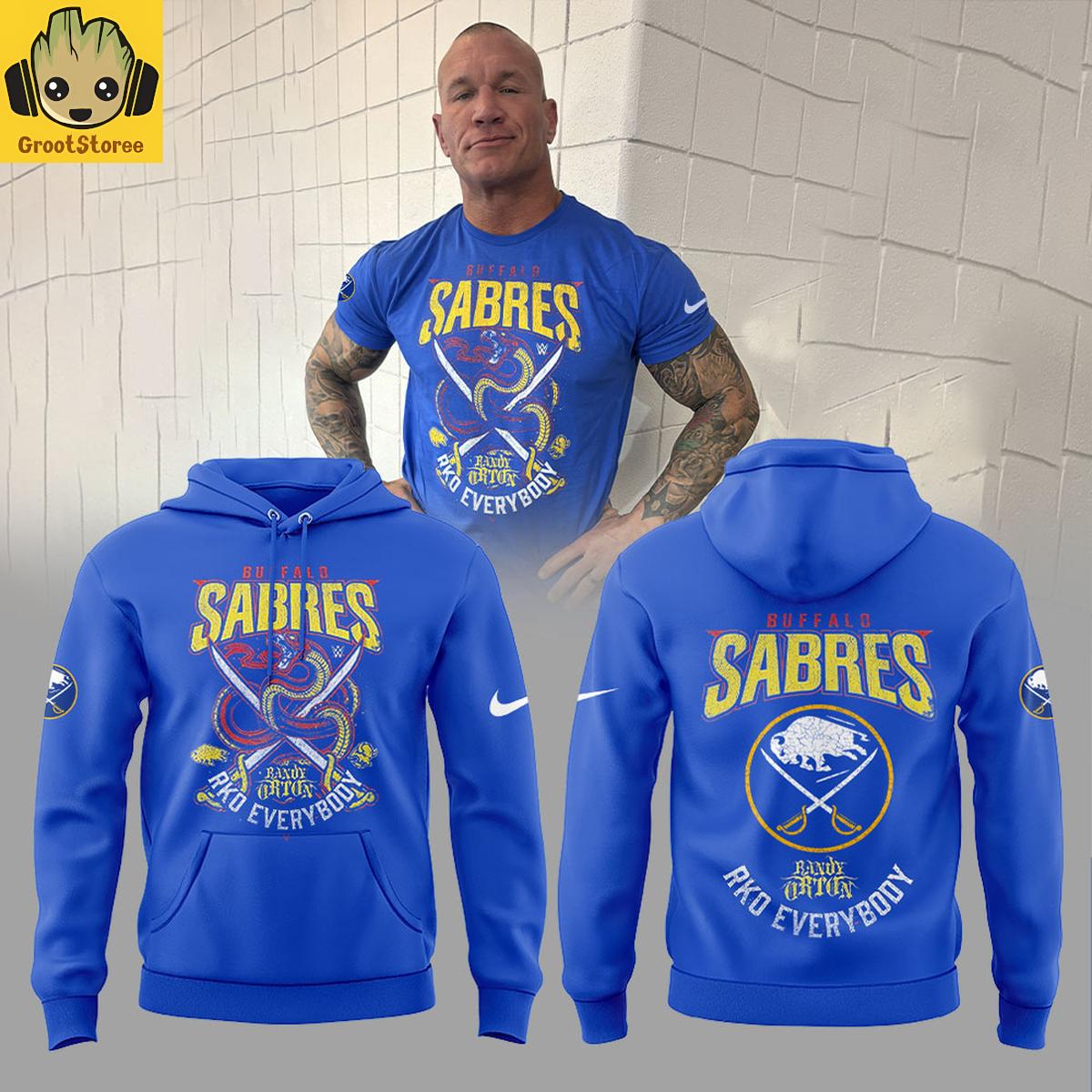 Randy Orton x Buffalo Sabres RKO Everybody Hoodie T-Shirt Randy Orton x Buffalo Sabres RKO Everybody Hoodie T-Shirt