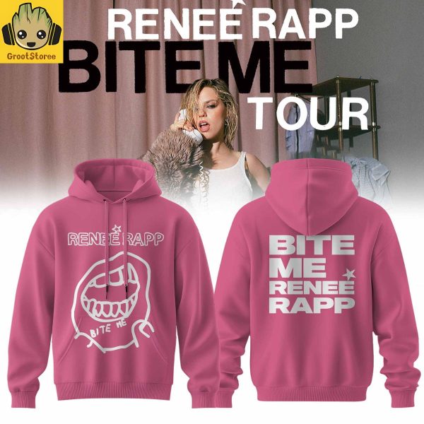 Renee Rapp Bite Me Tour 2026 Pink Hoodie Shirt