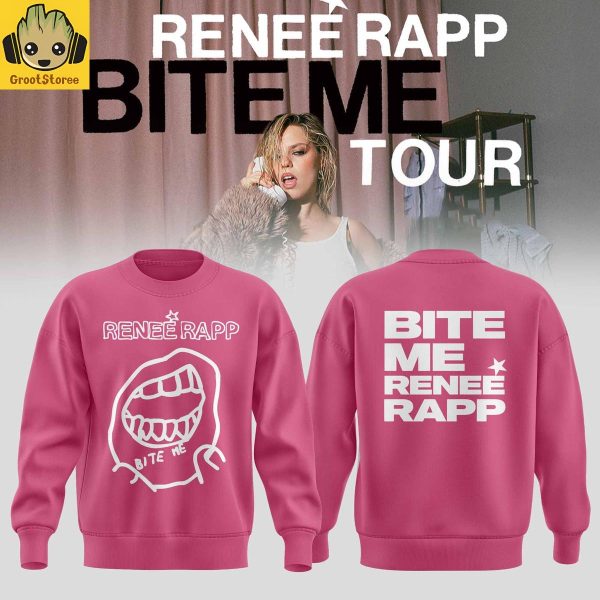 Renee Rapp Bite Me Tour 2026 Pink Hoodie Shirt