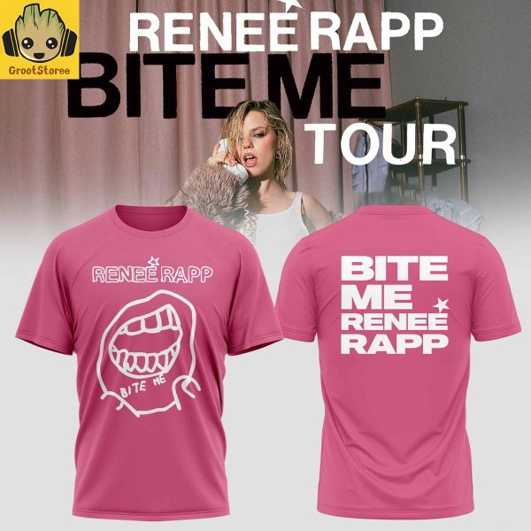 Renee Rapp Bite Me Tour 2026 Pink Hoodie Shirt