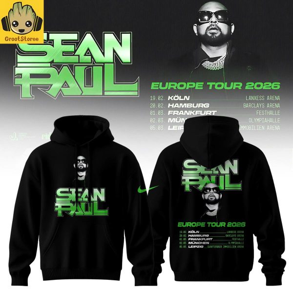 Sean Paul Europe Tour 2026 Hoodie Shirt