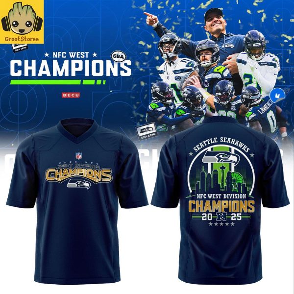 Seattle Seahawks NFC West Division Champions 2025 Football Jersey