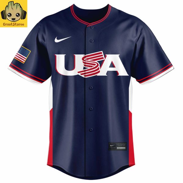 Team USA World Baseball Classic 2026 Personalized Baseball Jersey