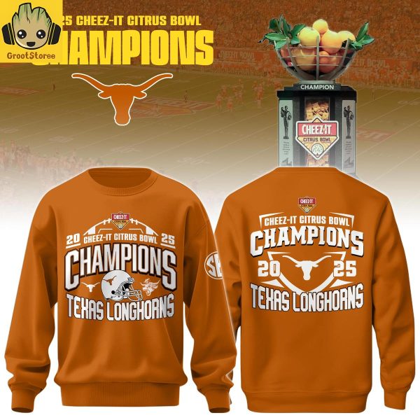 Texas Longhorns Cheez It Citrus Bowl Champions 2025 Hoodie Shirt