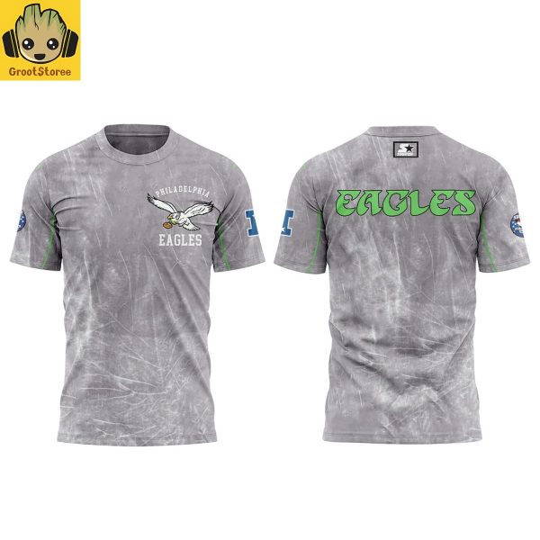 Vintage 90s Philadelphia Eagles Starter Acid Washed NFL Hoodie T=Shirt