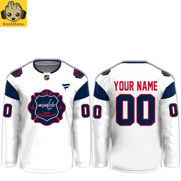 Washington Capitals First Responders 2026 Personalized Hockey Jersey